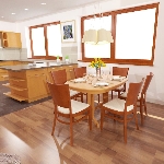 Bytový dizajn jedáleň