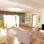 Interiérový dizajn obývačka 2