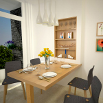 Interiérový dizajn jedáleň