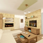 Návrh interiéru obývačka